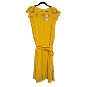 LOFT Sunny Yellow Midi Dress